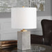 Drexel One Light Table Lamp Brushed Gold-Lamps-Uttermost-Lighting Design Store