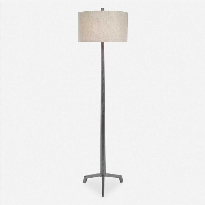 Ivor One Light Floor Lamp Cast Iron-Lamps-Uttermost-Lighting Design Store