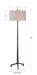 Ivor One Light Floor Lamp Cast Iron-Lamps-Uttermost-Lighting Design Store