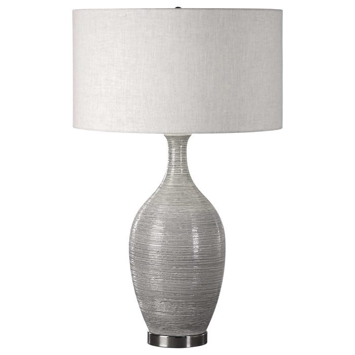 Dinah One Light Table Lamp Polished Nickel-Lamps-Uttermost-Lighting Design Store