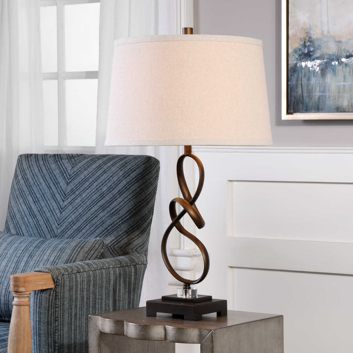 Tenley One Light Table Lamp Oil Rubbed Bronze-Lamps-Uttermost-Lighting Design Store