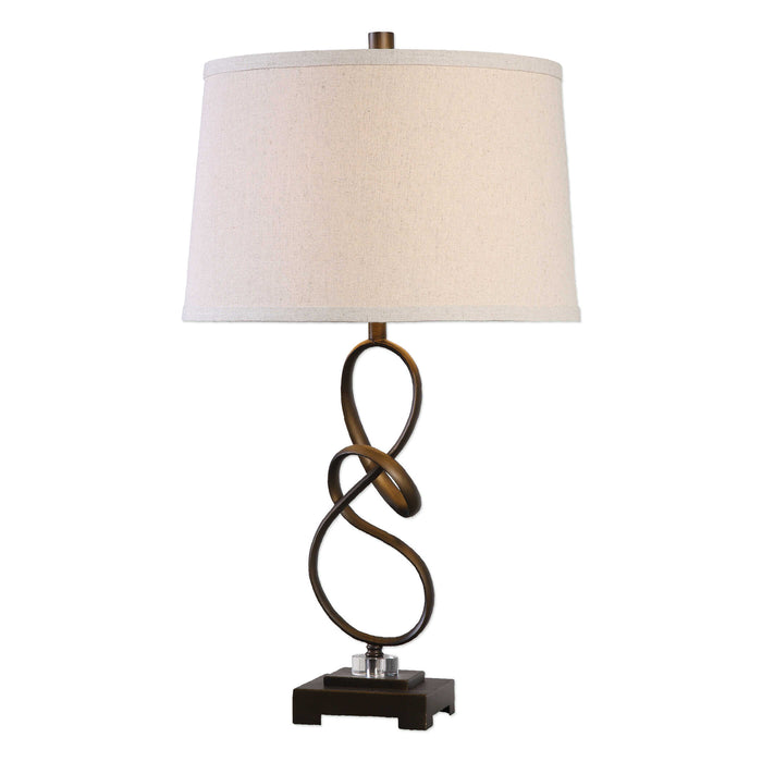 Tenley One Light Table Lamp Oil Rubbed Bronze-Lamps-Uttermost-Lighting Design Store