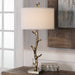 Javor One Light Table Lamp Antiqued Gold-Lamps-Uttermost-Lighting Design Store