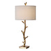Javor One Light Table Lamp Antiqued Gold-Lamps-Uttermost-Lighting Design Store