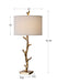Javor One Light Table Lamp Antiqued Gold-Lamps-Uttermost-Lighting Design Store