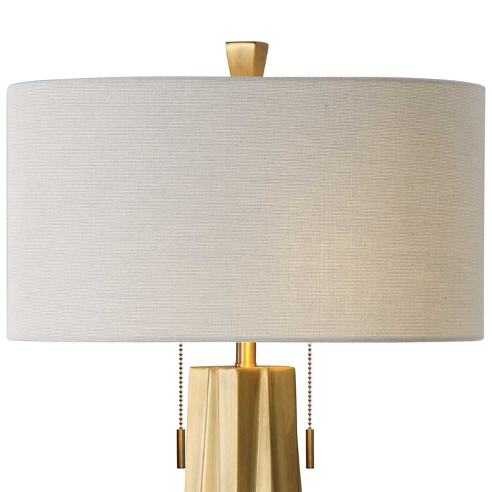 Maris Two Light Table Lamp Antique Brass-Lamps-Uttermost-Lighting Design Store