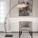 Calogero One Light Floor Lamp Dark Bronze-Lamps-Uttermost-Lighting Design Store