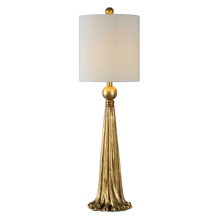 Paravani One Light Table Lamp Antiqued Metallic Gold-Lamps-Uttermost-Lighting Design Store