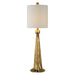 Paravani One Light Table Lamp Antiqued Metallic Gold-Lamps-Uttermost-Lighting Design Store
