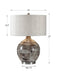 Tamula One Light Table Lamp Brushed Nickel-Lamps-Uttermost-Lighting Design Store