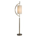 Balaour One Light Floor Lamp Antique Brass-Lamps-Uttermost-Lighting Design Store