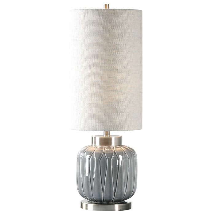 Zahlia One Light Table Lamp Antique Brass-Lamps-Uttermost-Lighting Design Store