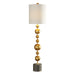 Selim One Light Buffet Lamp Metallic Gold Leaf-Lamps-Uttermost-Lighting Design Store