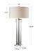Monette One Light Table Lamp Brushed Nickel-Lamps-Uttermost-Lighting Design Store