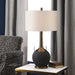 Arnav One Light Table Lamp Golden Bronze-Lamps-Uttermost-Lighting Design Store