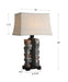 Kodiak One Light Table Lamp Rustic Black-Lamps-Uttermost-Lighting Design Store
