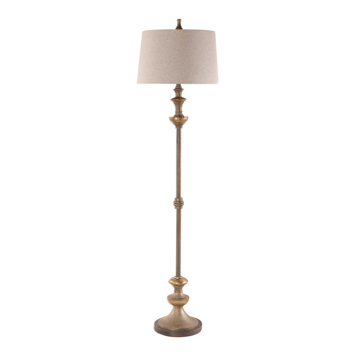 Vetralla One Light Floor Lamp Dark Bronze-Lamps-Uttermost-Lighting Design Store