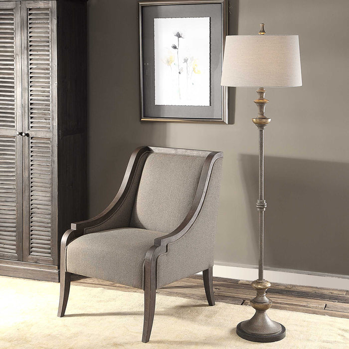 Vetralla One Light Floor Lamp Dark Bronze-Lamps-Uttermost-Lighting Design Store