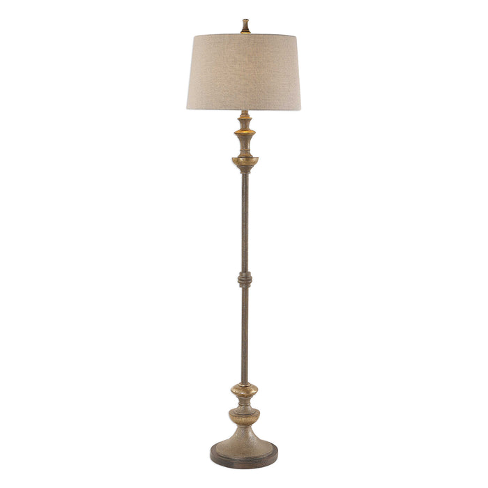 Vetralla One Light Floor Lamp Dark Bronze-Lamps-Uttermost-Lighting Design Store