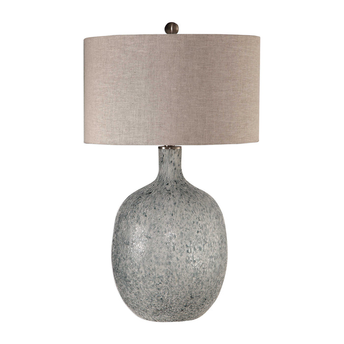 Oceaonna One Light Table Lamp Brushed Nickel-Lamps-Uttermost-Lighting Design Store