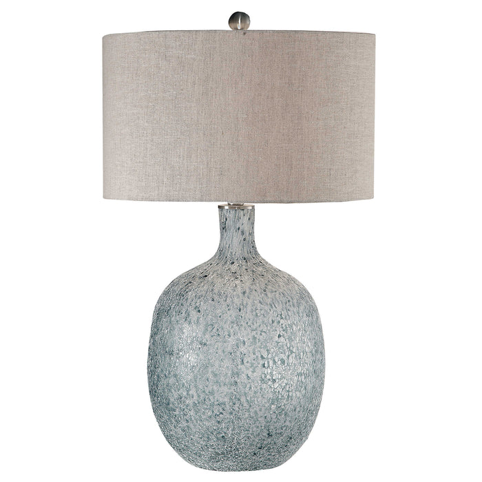 Oceaonna One Light Table Lamp Brushed Nickel-Lamps-Uttermost-Lighting Design Store