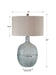 Oceaonna One Light Table Lamp Brushed Nickel-Lamps-Uttermost-Lighting Design Store