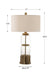 Vaiga One Light Table Lamp Antique Brass-Lamps-Uttermost-Lighting Design Store