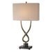 Talema One Light Table Lamp Aged Silver Leaf-Lamps-Uttermost-Lighting Design Store