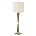 Niccolai One Light Table Lamp Brushed Nickel-Lamps-Uttermost-Lighting Design Store
