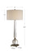 Crista One Light Table Lamp Brushed Nickel-Lamps-Uttermost-Lighting Design Store