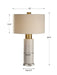 Vaeshon One Light Table Lamp Brushed Brass-Lamps-Uttermost-Lighting Design Store
