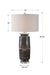 Olesya One Light Table Lamp Brushed Nickel-Lamps-Uttermost-Lighting Design Store