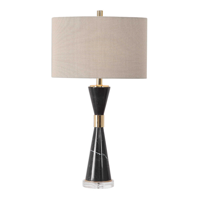 Alastair One Light Table Lamp Plated Gold-Lamps-Uttermost-Lighting Design Store