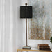 Volante One Light Table Lamp Antique Brass-Lamps-Uttermost-Lighting Design Store