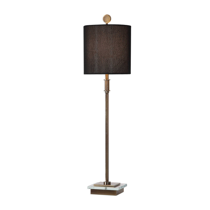 Volante One Light Table Lamp Antique Brass-Lamps-Uttermost-Lighting Design Store