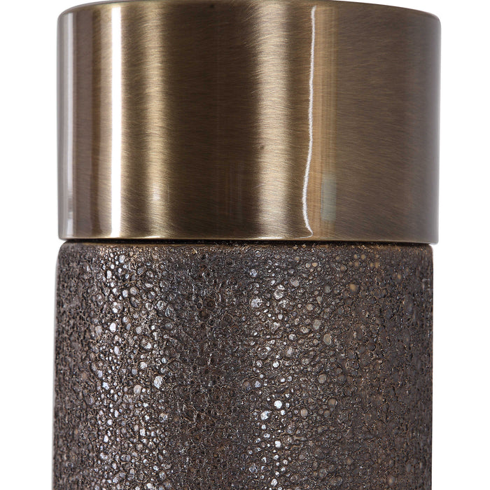 Brannock One Light Table Lamp Antique Brass-Lamps-Uttermost-Lighting Design Store