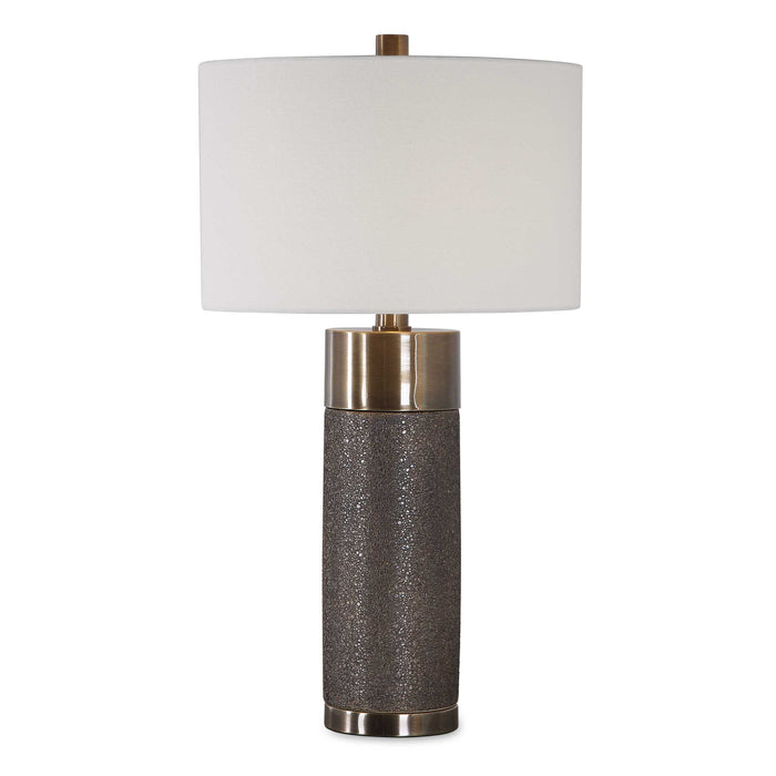 Brannock One Light Table Lamp Antique Brass-Lamps-Uttermost-Lighting Design Store
