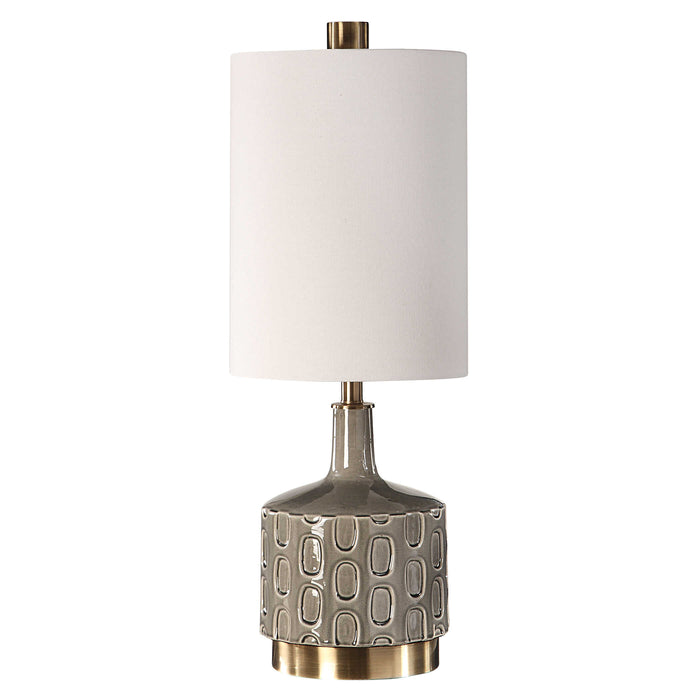 Darrin One Light Table Lamp Antique Brass-Lamps-Uttermost-Lighting Design Store