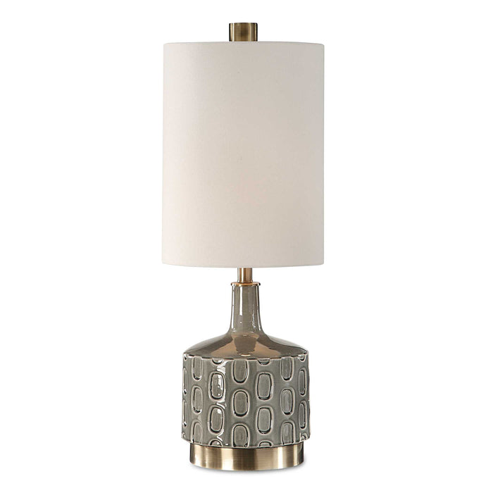 Darrin One Light Table Lamp Antique Brass-Lamps-Uttermost-Lighting Design Store