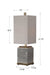 Covey One Light Buffet Lamp Antique Brass-Lamps-Uttermost-Lighting Design Store