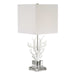 Corallo One Light Table Lamp Polished Nickel-Lamps-Uttermost-Lighting Design Store