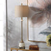 Natania One Light Buffet Lamp Antique Brass-Lamps-Uttermost-Lighting Design Store