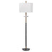 Maud One Light Floor Lamp Antique Brass-Lamps-Uttermost-Lighting Design Store