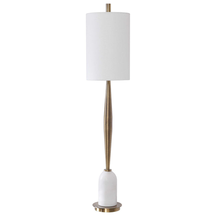 Minette One Light Buffet Lamp Antique Brass-Lamps-Uttermost-Lighting Design Store