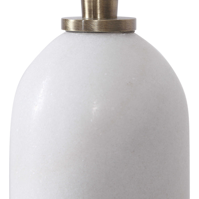 Minette One Light Buffet Lamp Antique Brass-Lamps-Uttermost-Lighting Design Store