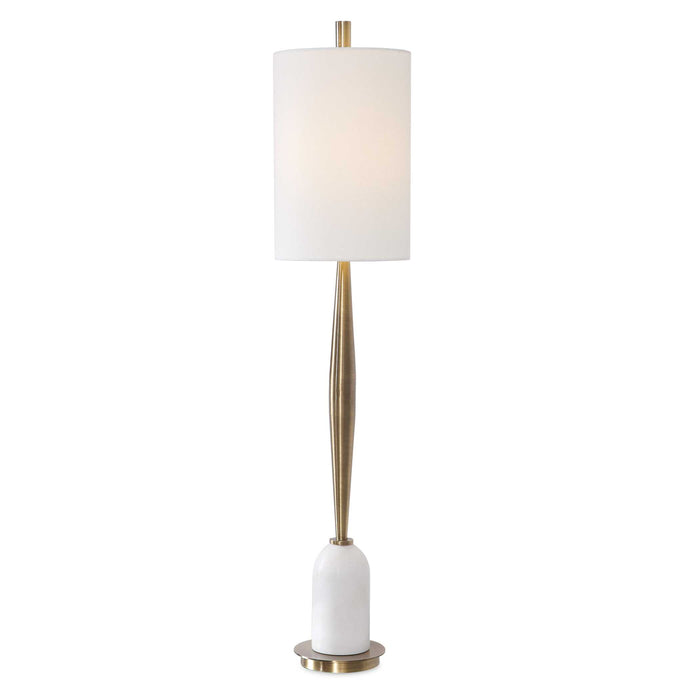 Minette One Light Buffet Lamp Antique Brass-Lamps-Uttermost-Lighting Design Store