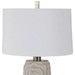 Zade One Light Table Lamp Brushed Nickel-Lamps-Uttermost-Lighting Design Store