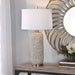 Zade One Light Table Lamp Brushed Nickel-Lamps-Uttermost-Lighting Design Store