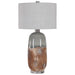 Maggie One Light Table Lamp Brushed Nickel-Lamps-Uttermost-Lighting Design Store