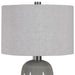 Maggie One Light Table Lamp Brushed Nickel-Lamps-Uttermost-Lighting Design Store